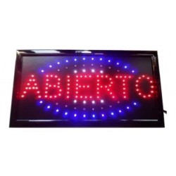 Cartel LED - "ABIERTO"